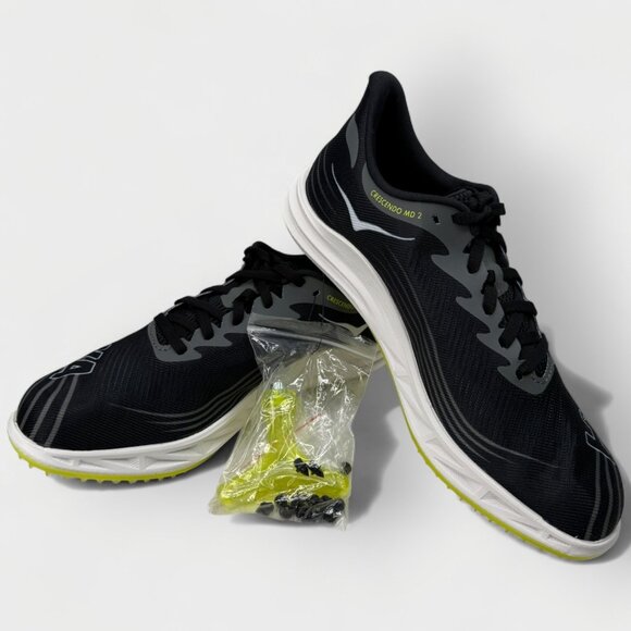 HOKA Crescendo MD 2 Track Spikes Black/White Men 9.0 /Women 10.5 Style 1155116 main image 7